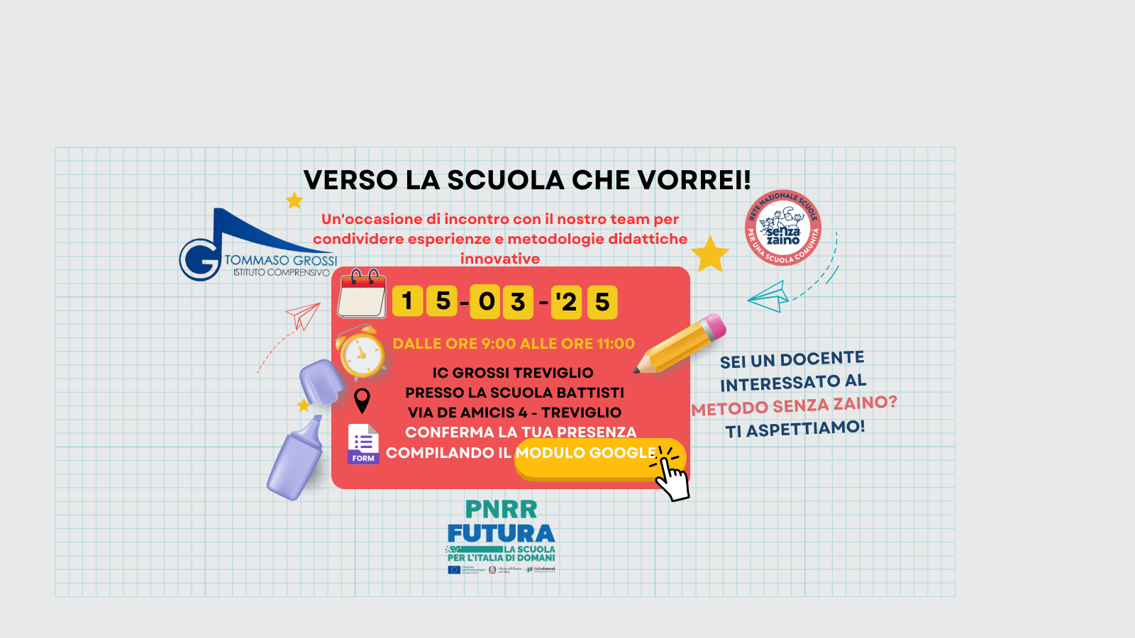 VERSO LA SCUOLA CHE VORREI